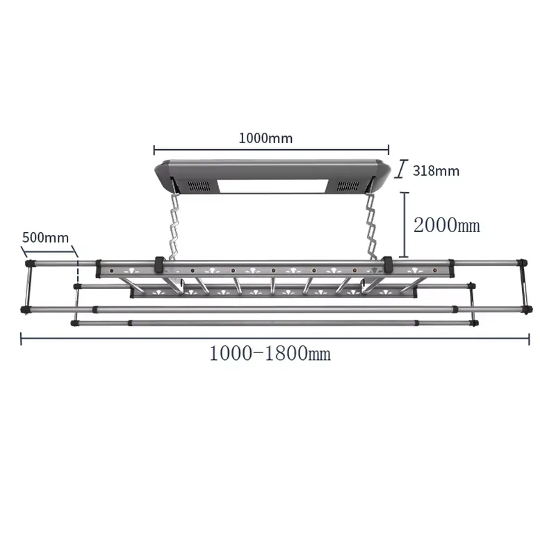 Home In Bathroom - Smart Home 1m Electric Foldable Drying