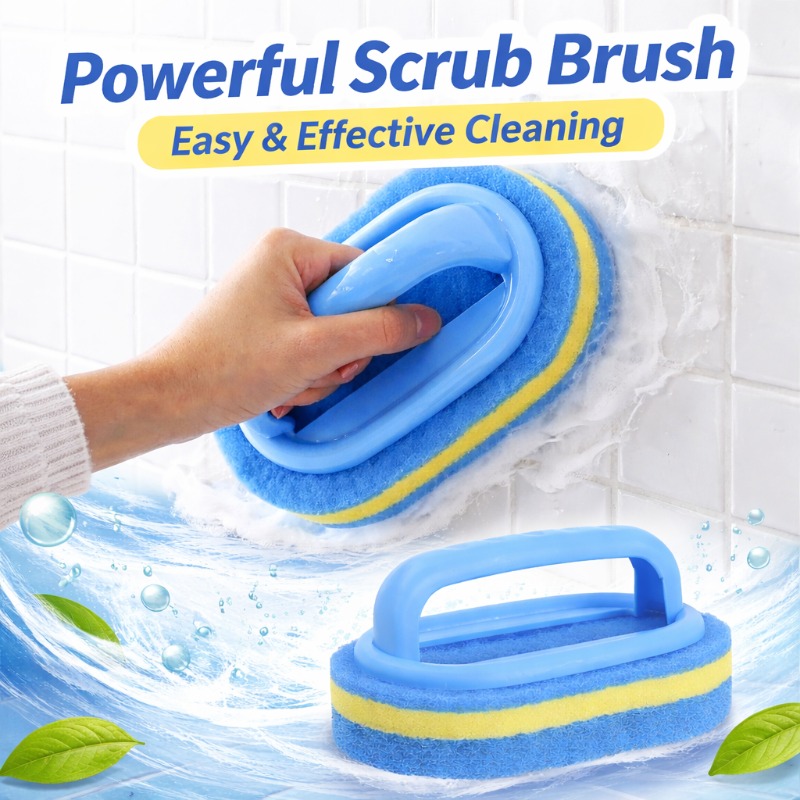 Home Goods Bathroom Accessories - Household Cleaning Brush with Handle Dish