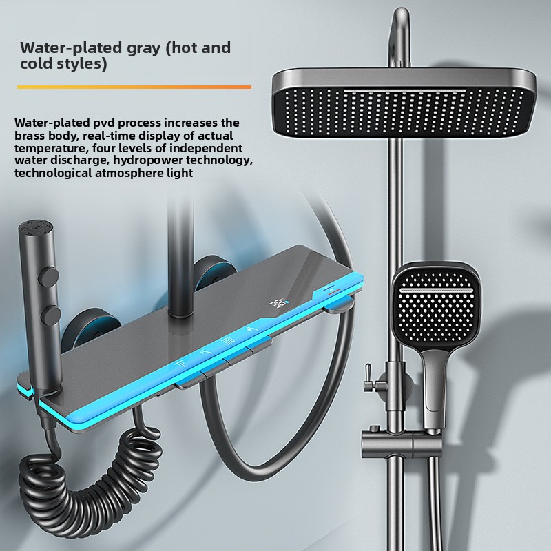 Home In Bathroom - Smart Digital Display Thermostatic Shower Set