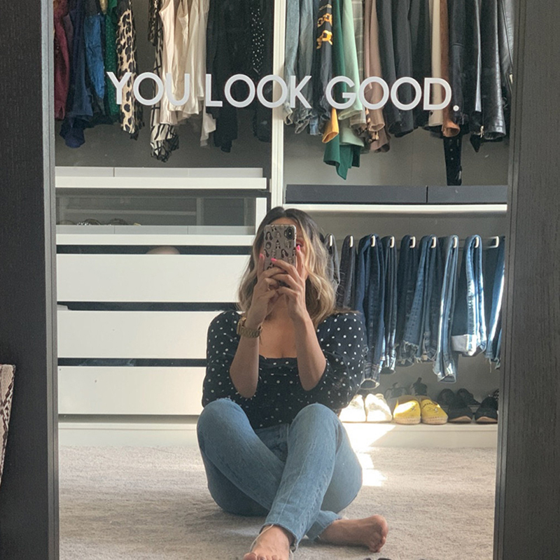 Home Goods Bathroom Decor - You Look Good Mirror Wall Sticker