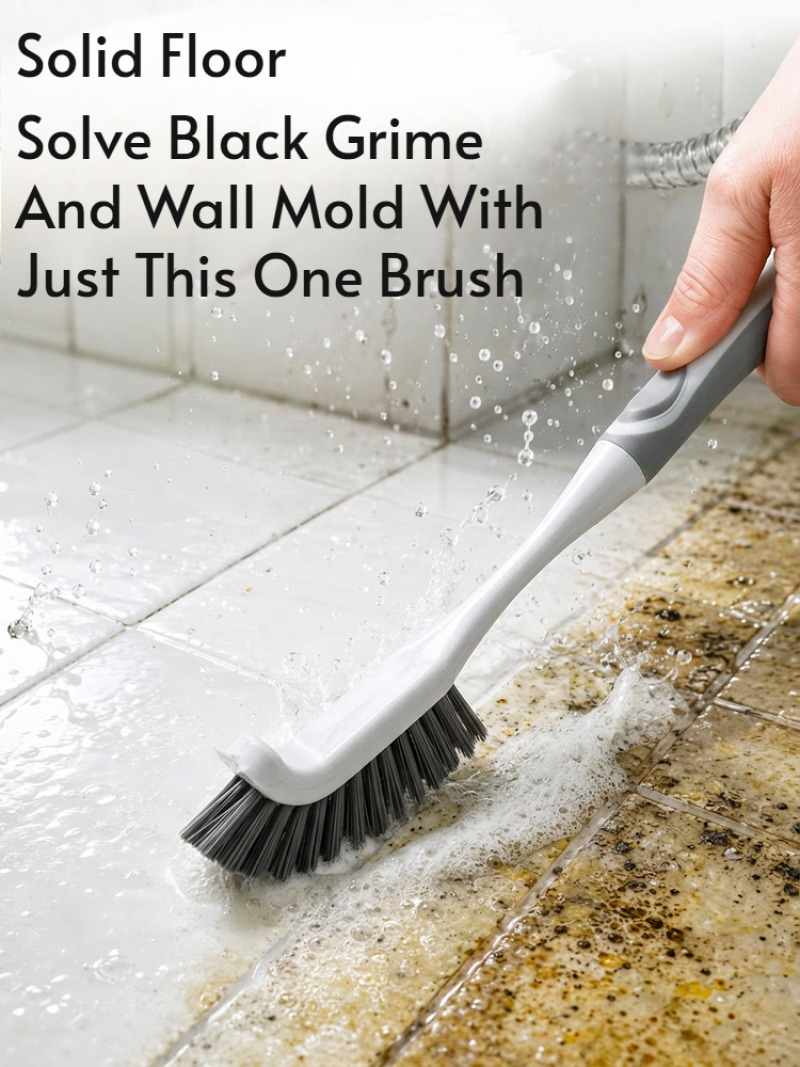 Home Bathroom Cleaning Kit - Scrub Brush Set with Hard Bristle,