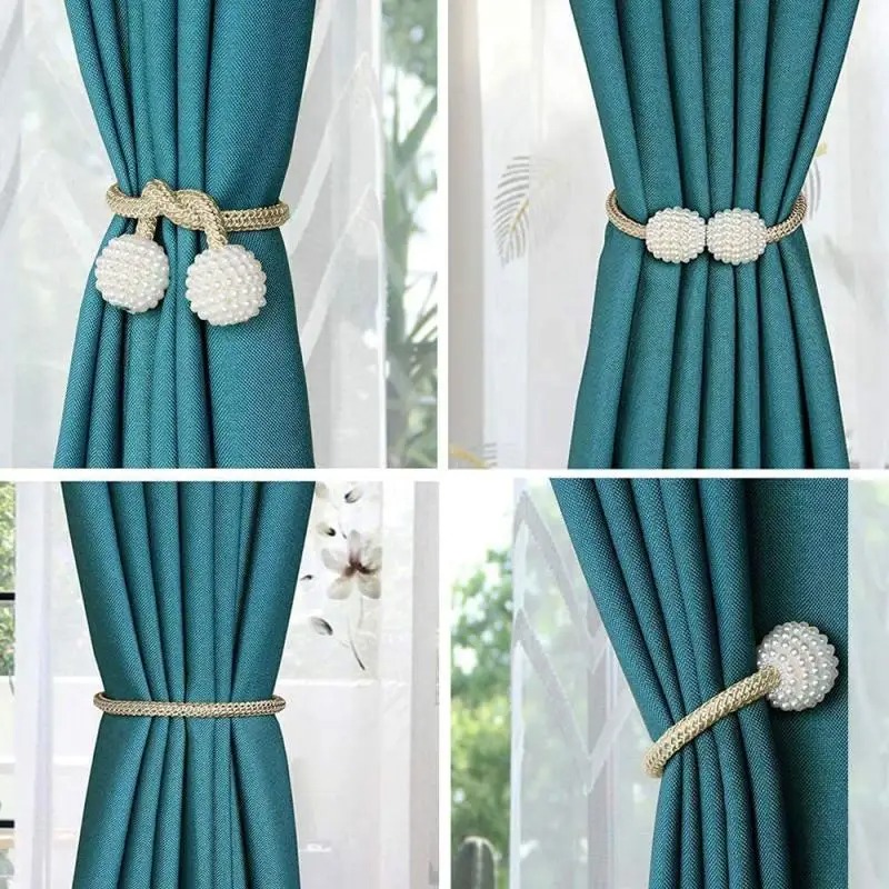 1/2PCS Pearl Magnetic Curtain  - огляд і ціна Home Bathroom Supplies