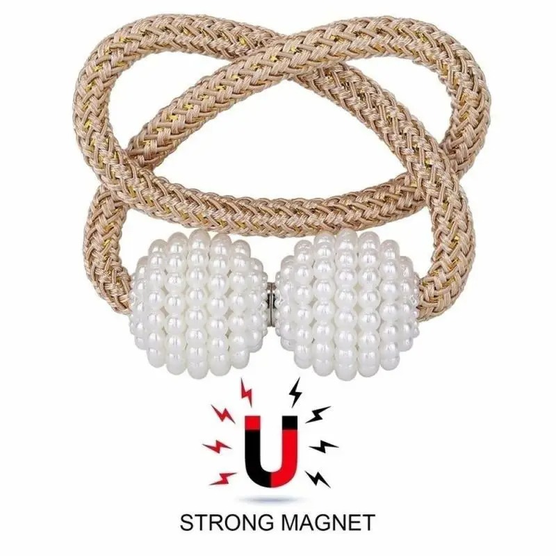 1/2PCS Pearl Magnetic Curtain  - огляд і ціна Home Bathroom Supplies