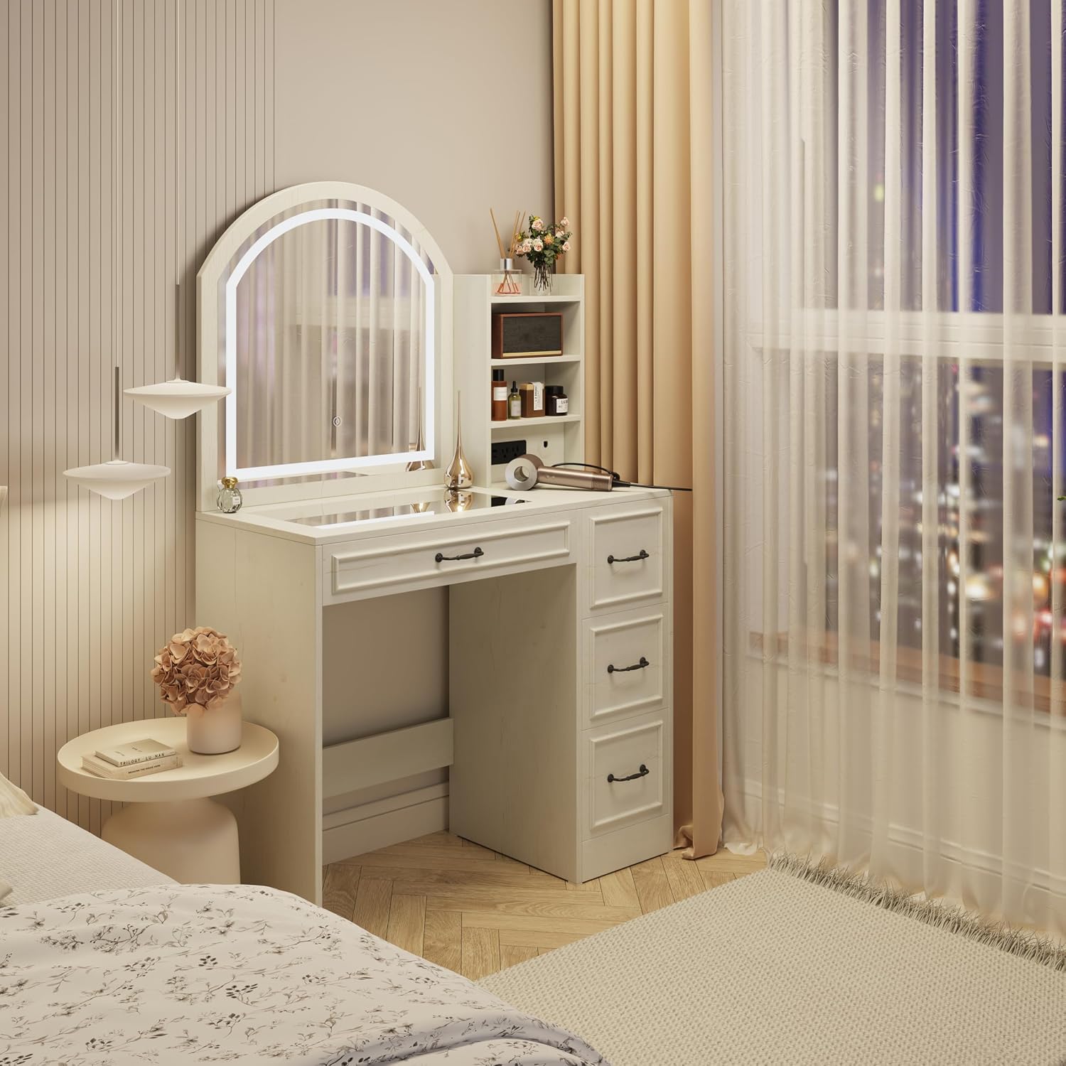 Modern Vanity Desk with Lighte - огляд і ціна Home Outlet Bathroom Vanity