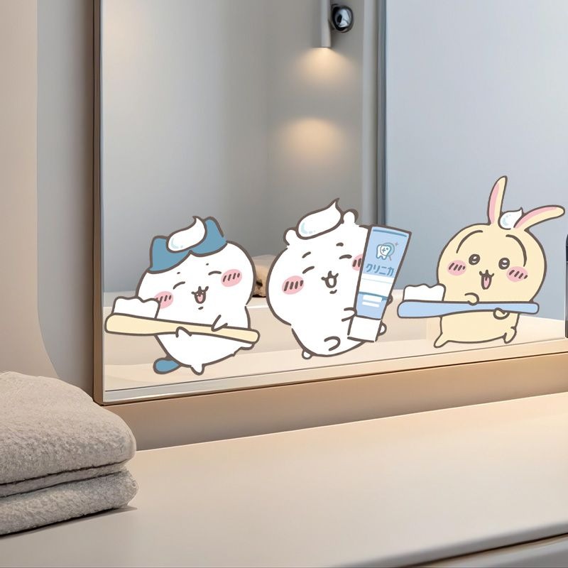 Hot Chiikawa Mirror Stickers S - огляд і ціна Home Goods Bathroom Decor