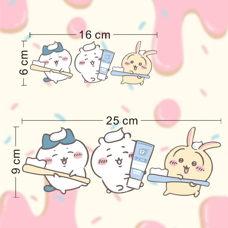 Hot Chiikawa Mirror Stickers S - огляд і ціна Home Goods Bathroom Decor