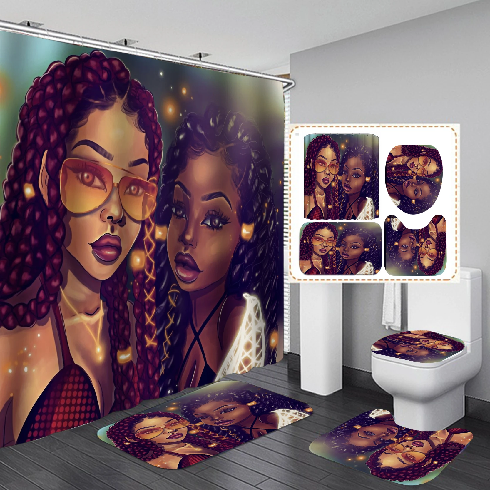 Home Goods Cool African Girl C - огляд і ціна Home Goods Bathroom Accessories