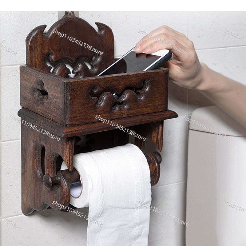 Wooden Paper Towel Holder Toil - огляд і ціна Home Bathroom Paper Towel Holder