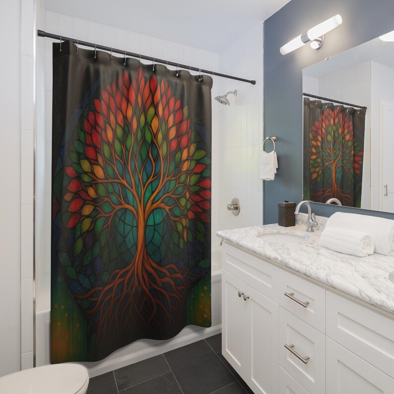 Bohemian Tree of Life Shower C - огляд і ціна Home Bathroom Design Ideas