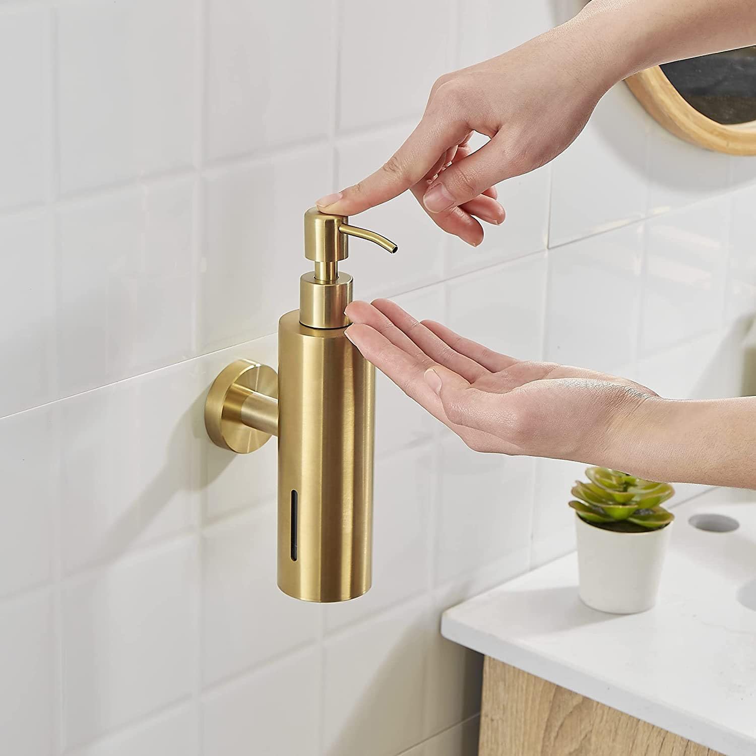 Single 250ML Soap Dispenser Ba - огляд і ціна Home Bathroom Wall Soap Dispenser