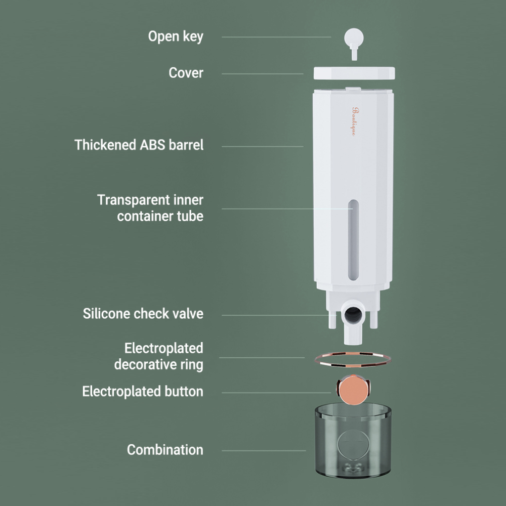 Manual Press Soap Dispenser 45 - огляд і ціна Home Bathroom Wall Soap Dispenser