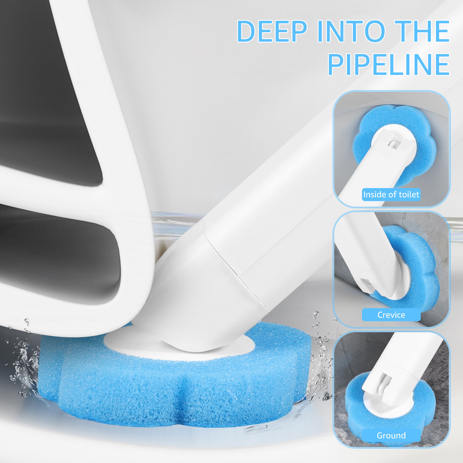 Toilet Brush and Holder Set wi - огляд і ціна Home Bathroom Cleaning Kit