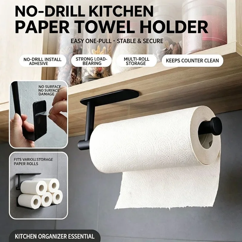 Paper Roll Holder Towel Rack H - огляд і ціна Home Bathroom Paper Towel Holder