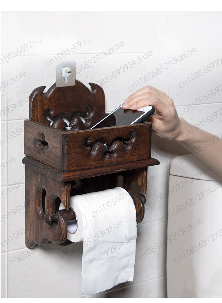 Wooden Paper Towel Holder Toil - огляд і ціна Home Bathroom Paper Towel Holder