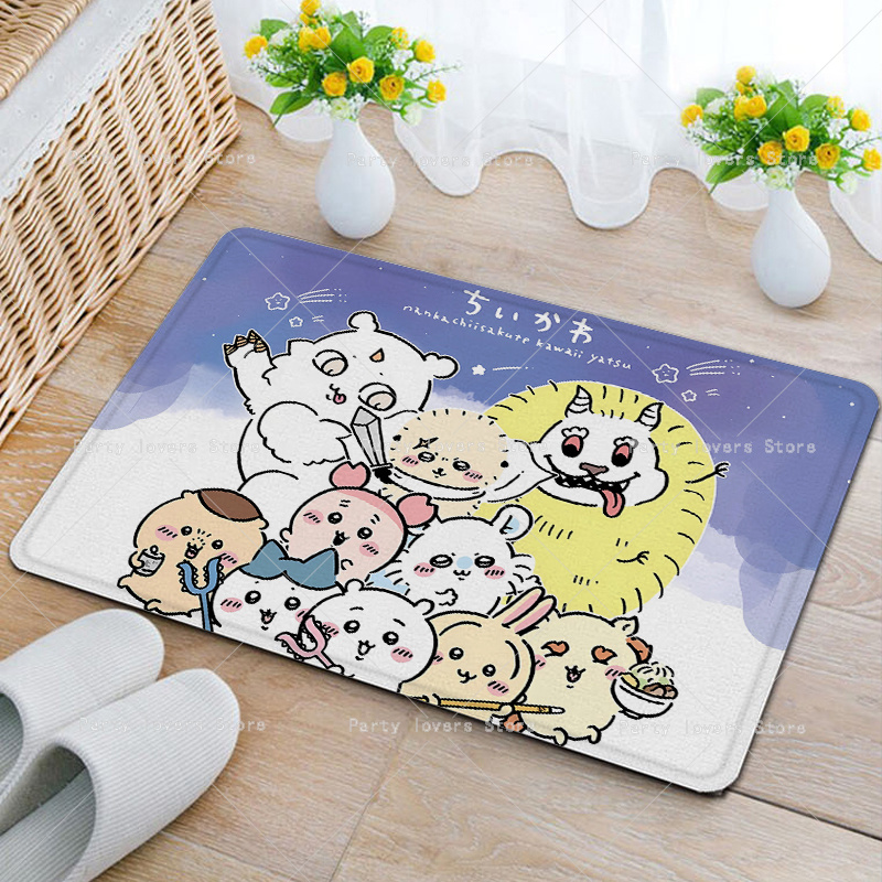 Anime Chiikawas Flannel Carpet - огляд і ціна Home Goods Bathroom Decor