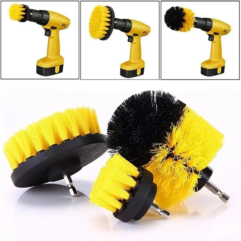 3 pcs/set drill brush set powe - огляд і ціна Home Bathroom Cleaning Kit