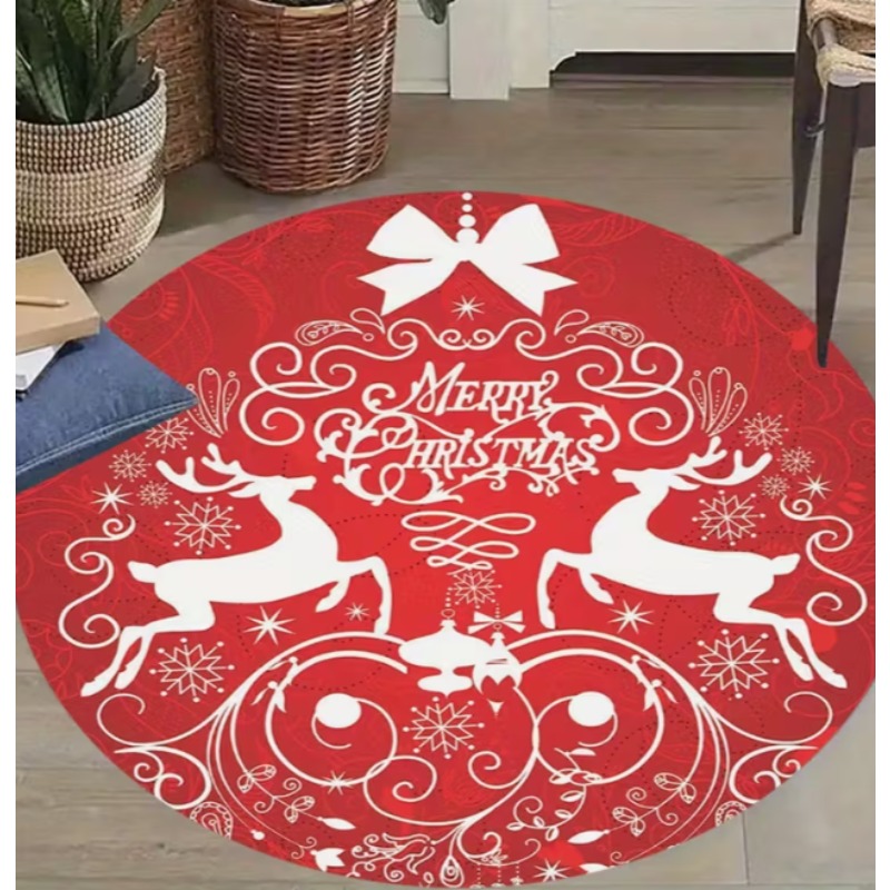 Christmas Themed carpet Santa  - огляд і ціна Home Goods Bathroom Decor