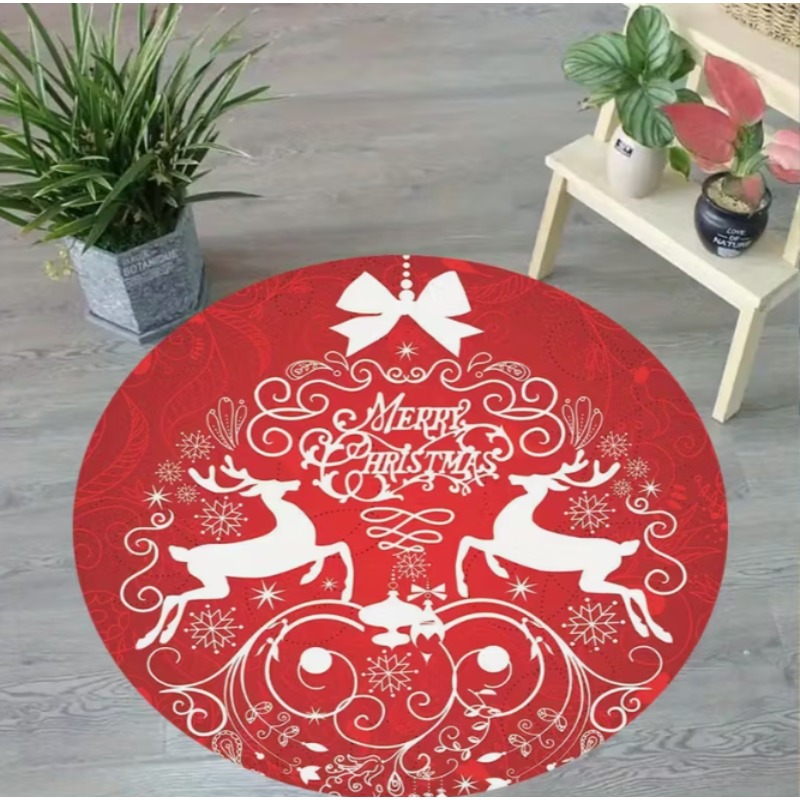 Christmas Themed carpet Santa  - огляд і ціна Home Goods Bathroom Decor