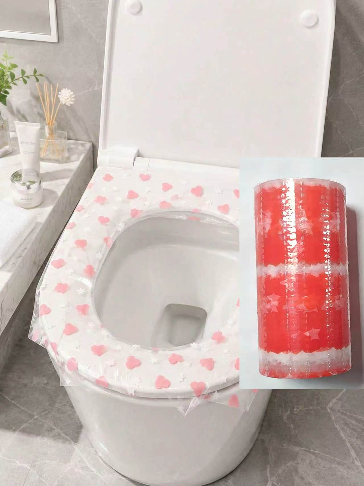 133pcs/roll disposable toilet  - огляд і ціна Home Bathroom Supplies