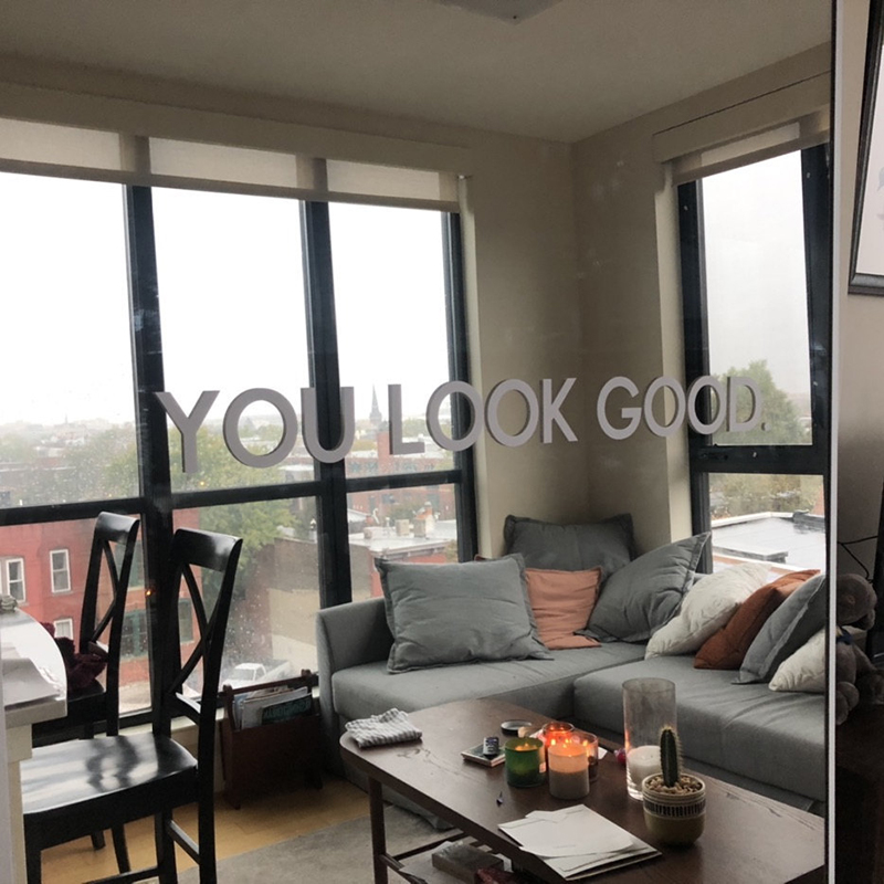 You Look Good Mirror Wall Stic - огляд і ціна Home Goods Bathroom Decor