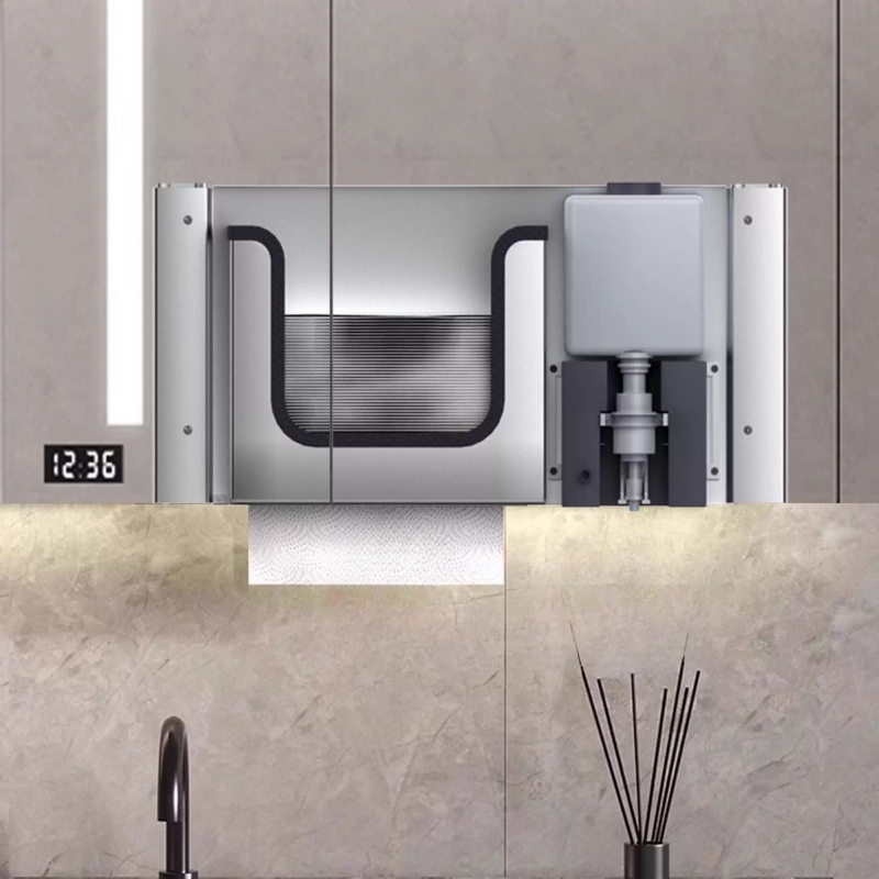 Stainless Steel Hidden Paper T - огляд і ціна Home Bathroom Wall Soap Dispenser