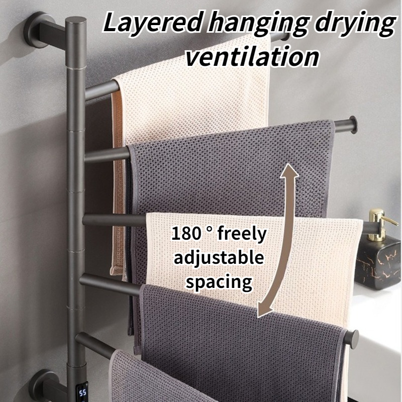 Electric Heated Towel Rail Rot - огляд і ціна Home Bathroom Supplies