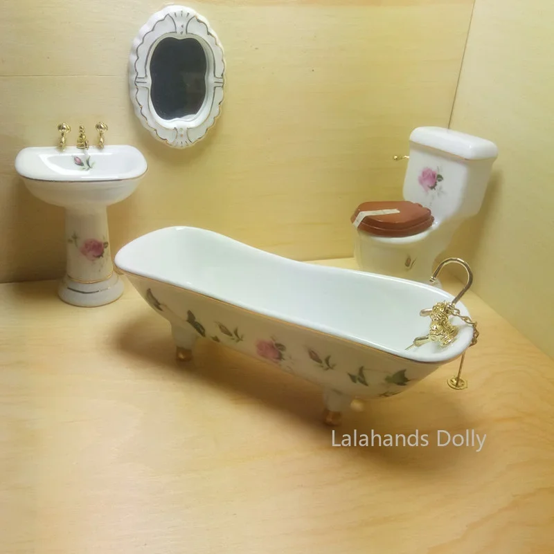 4pcs/set Dollhouse Mini Creati - огляд і ціна Home Bathroom Supplies