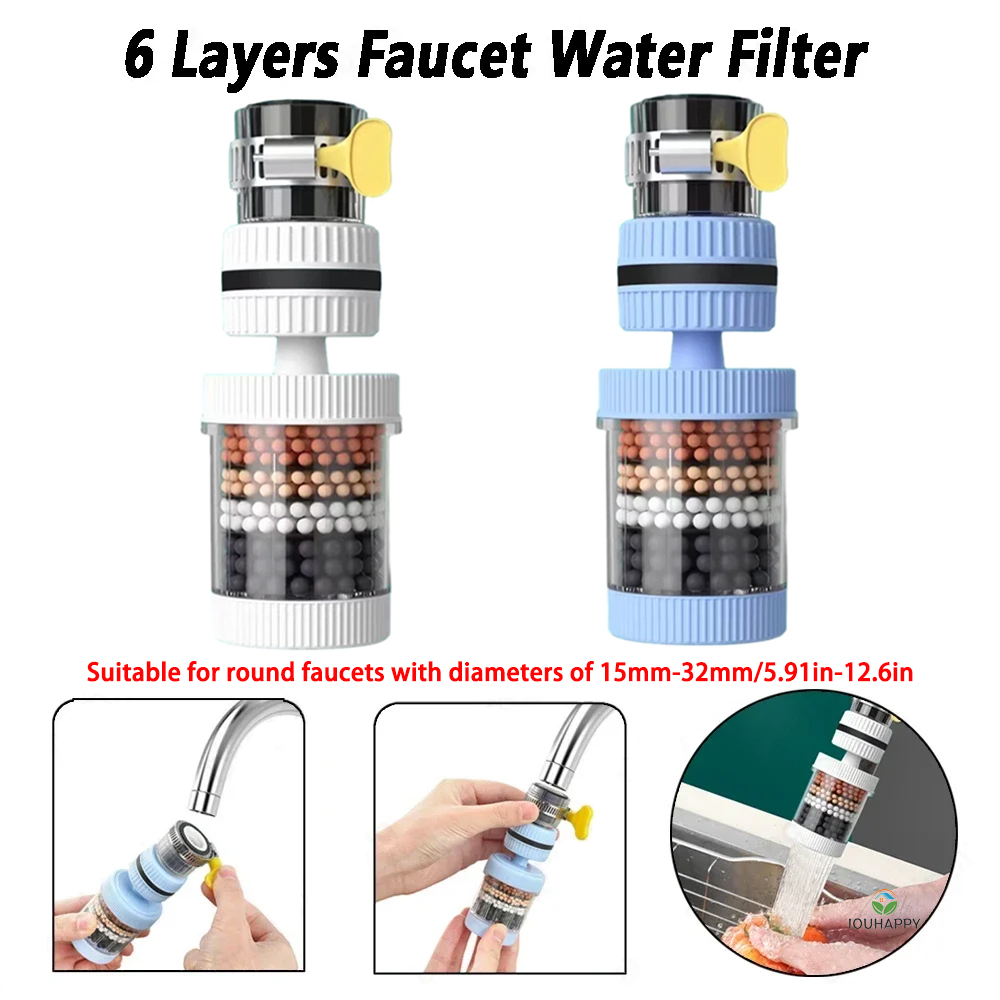 6 Layers Faucet Water Filter U - огляд і ціна Home In Bathroom
