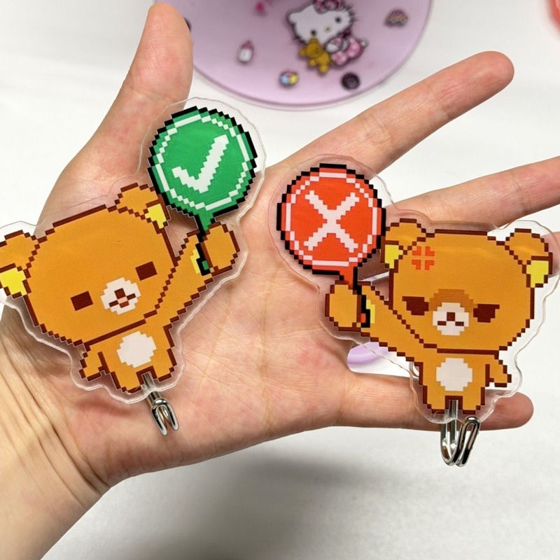 Cute Rilakkuma Adhesive Hooks  - огляд і ціна Home Goods Bathroom Decor